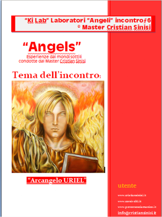foto copertina corso angeli e arcangeli  di cristian sinisi