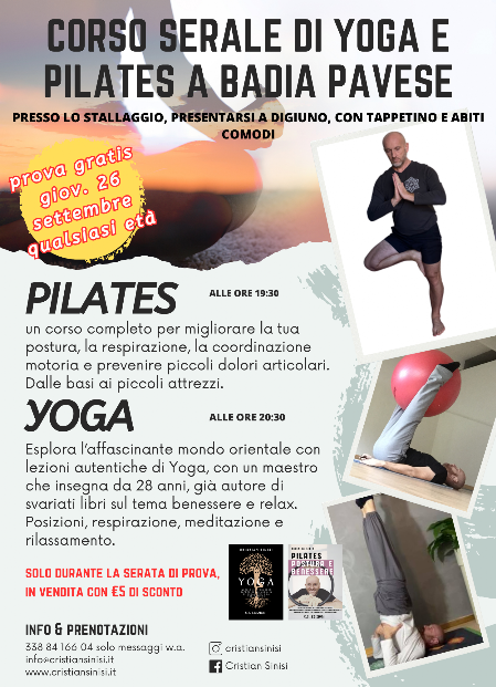 yoga e pilates a badia pavese 2024- 2025